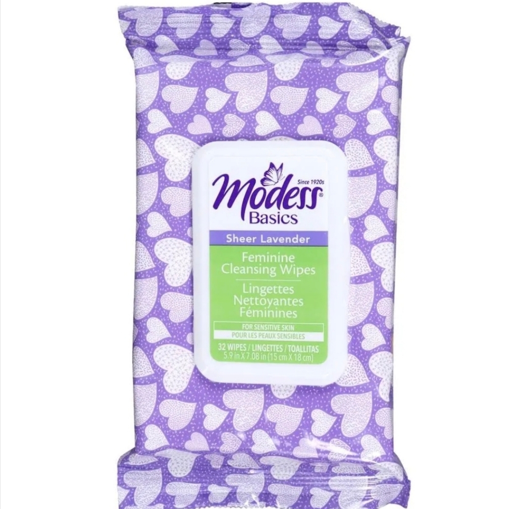 Lavender Feminine Wipes PH Balanced